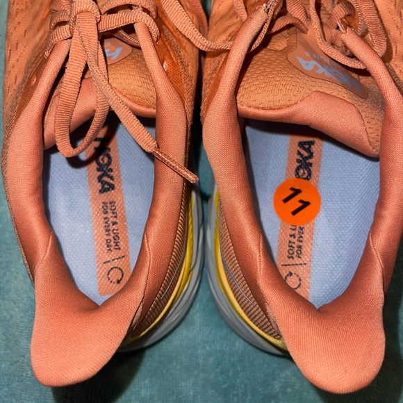 NEW w/o tags HOKA CLIFTON 8 SUN-BAKED ORANGE - Picture 7 of 8